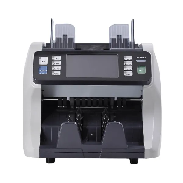 счетчик банкнот с детектором подлинности mertech c-120 double cis mg touch screen