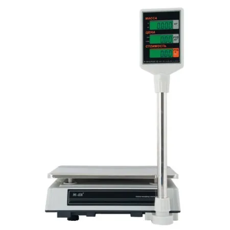 весы торговые m-er 327acp-15.2 с акб (со стойкой) lcd