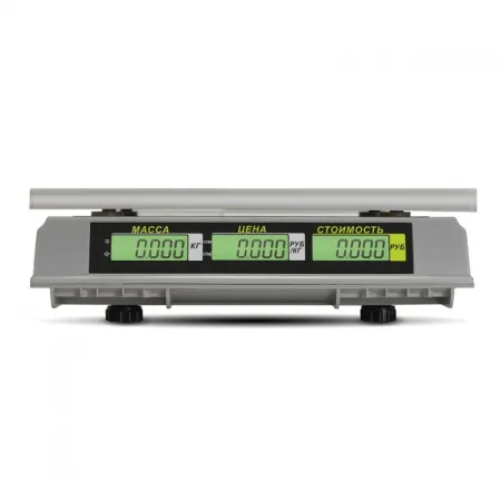 весы торговые m-er 326 ac -15.2 с акб без стойки lcd slim