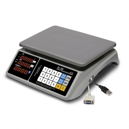 Весы торговые M-ER 328AC-15.2 LED Touch-M/ RS232,USB