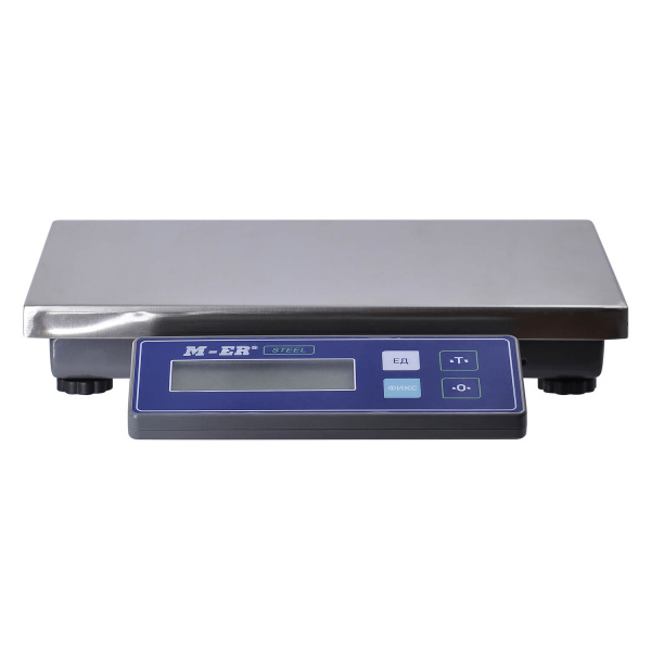 фасовочные настольные весы m-er 224 fu-32.5 steel lcd usb без акб